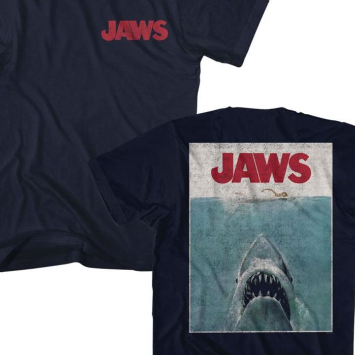 Jaws Vintage Poster T-Shirt | Blue Culture Tees