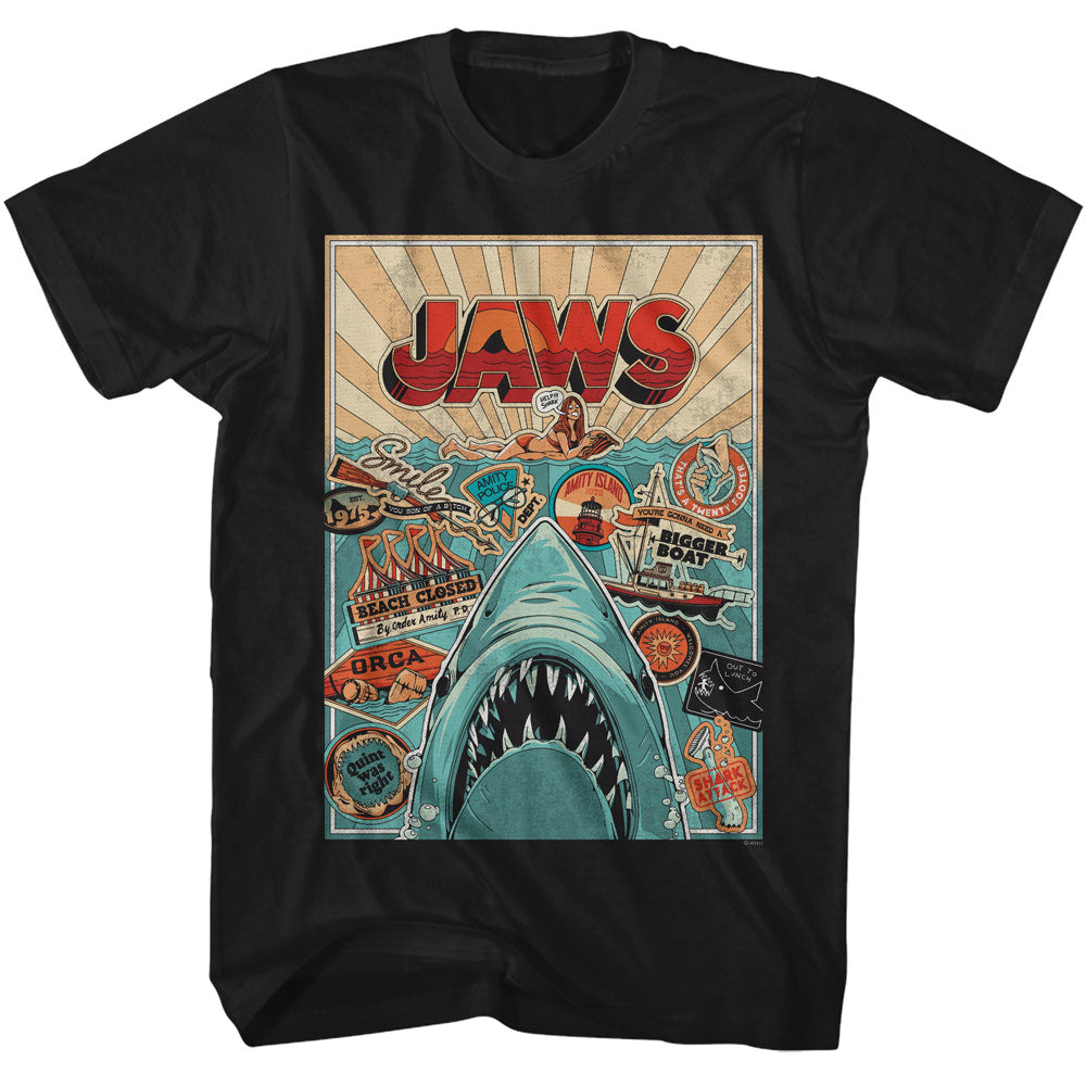 Jaws Icons Poster T-Shirt