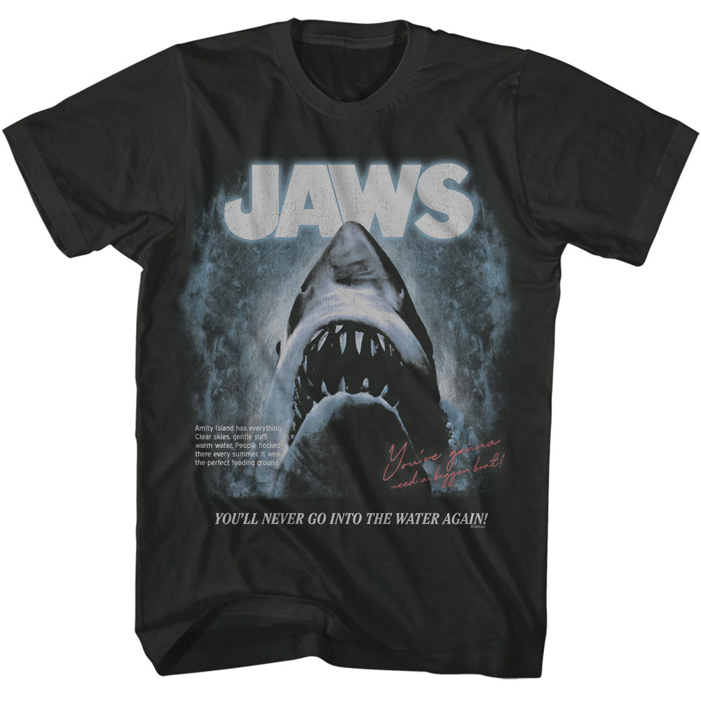 Jaws Faded Background T-Shirt