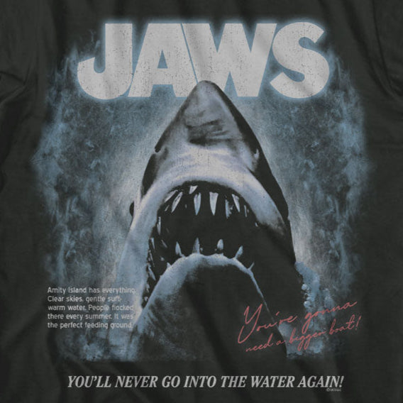 Jaws Faded Background T-Shirt