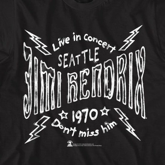 Jimi Hendrix Seattle 70 T-Shirt
