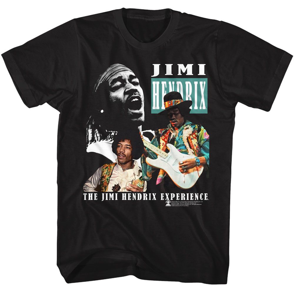 Jimi Hendrix Three Photos T-Shirt