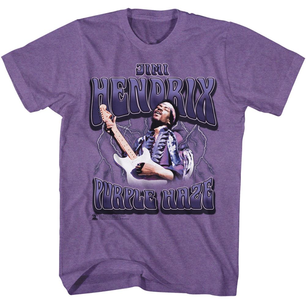 Jimi Hendrix Purple Haze Lightning T-Shirt