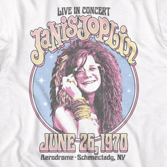 Janis Joplin Circle Sparkle T-Shirt