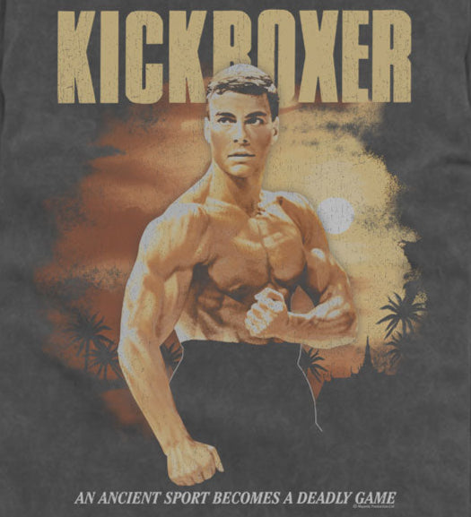 Kickboxer Sunset Background Comfort Colors T-Shirt