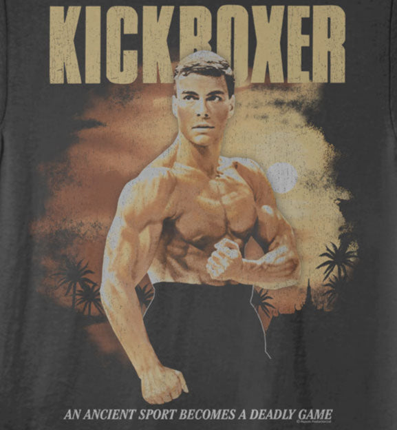 Kickboxer Sunset Background T-Shirt