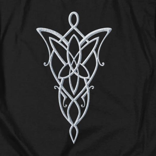 The Lord of the Rings Arwen Necklace T-Shirt | Blue Culture Tees