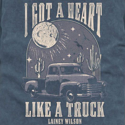 Lainey Wilson Heart Like A Truck Comfort Colors T-Shirt | Blue Culture Tees