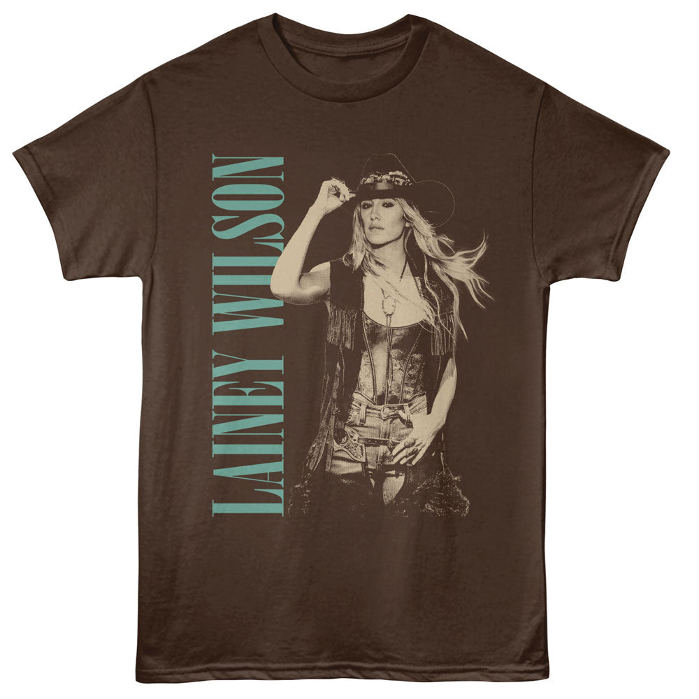 Lainey Wilson Monotone Cowboy Hat T-Shirt