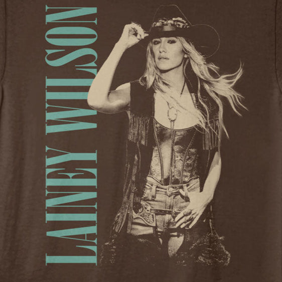 Lainey Wilson Monotone Cowboy Hat T-Shirt