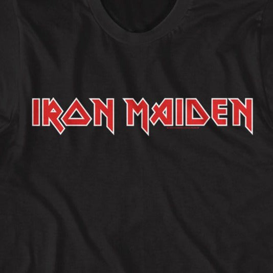 Iron Maiden 2 Color Logo T-Shirt | Blue Culture Tees