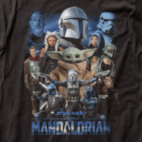 Star Wars The Mandalorian Mando Collage T-Shirt