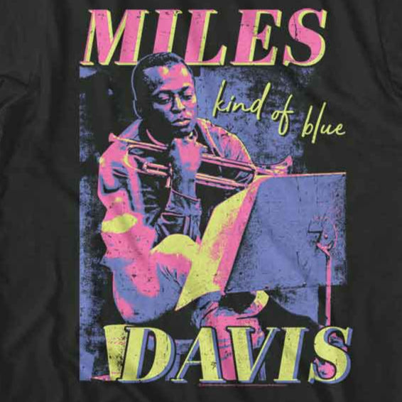 Miles Davis Vibrant Tricolor T-Shirt