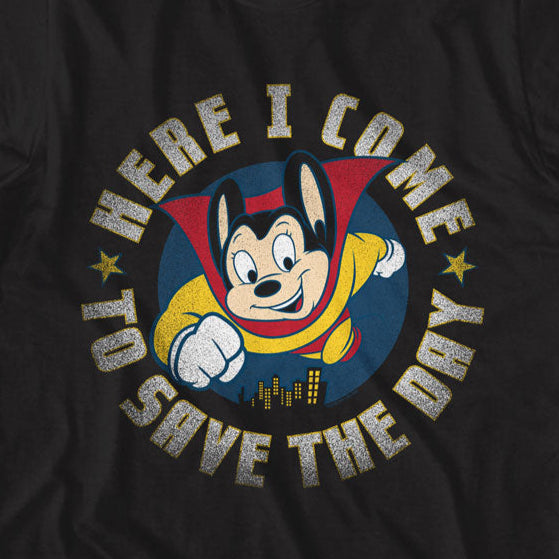 Mighty Mouse Here I Come T-Shirt