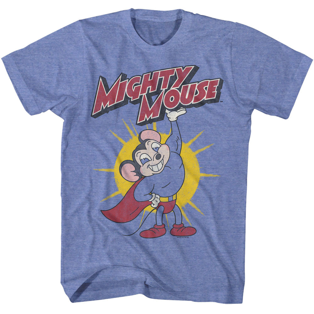 Mighty Mouse Lifting Logo T-Shirt