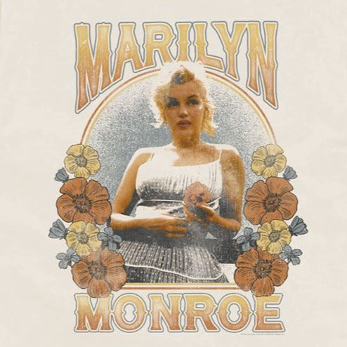 Marilyn Monroe Floral Arch Comfort Colors T-Shirt