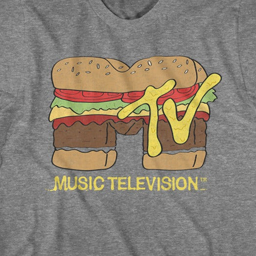 MTV Burger Logo T-Shirt