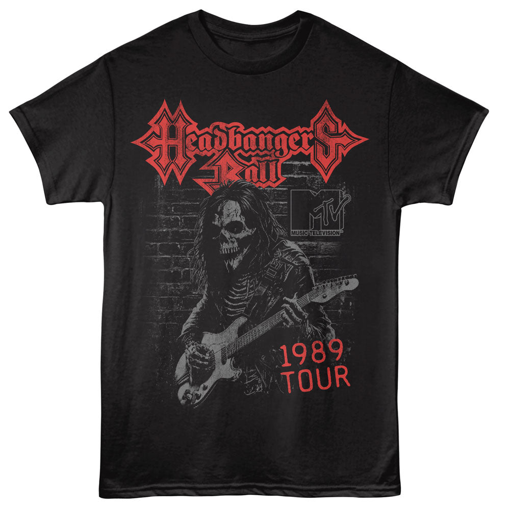 MTV Headbanger's Ball Skeleton Guitar T-Shirt