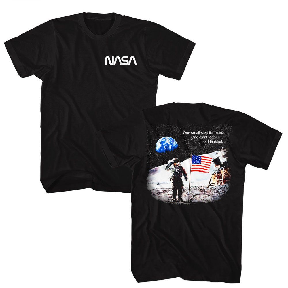 NASA Moon Landing Flag T-Shirt 