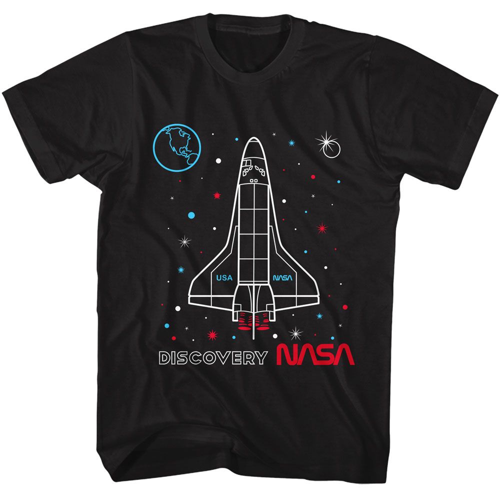 NASA Discovery Outlined T-Shirt | Blue Culture Tees