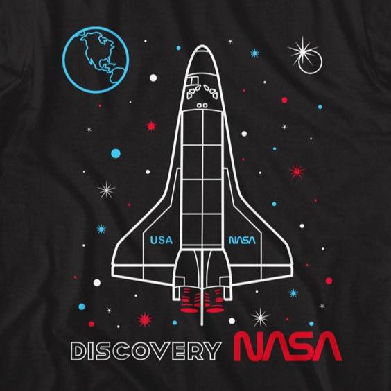 NASA Discovery Outlined T-Shirt | Blue Culture Tees