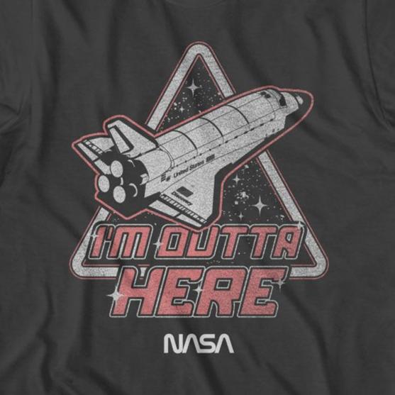 NASA Im Outta Here T-Shirt | Blue Culture Tees