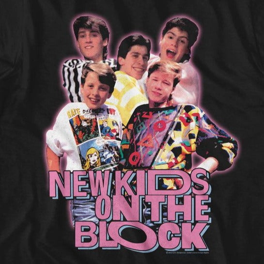 New Kids On The Block Group Image T-Shirt