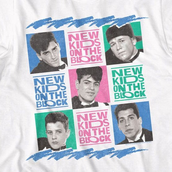 New Kids On The Block Tricolor Squares T-Shirt