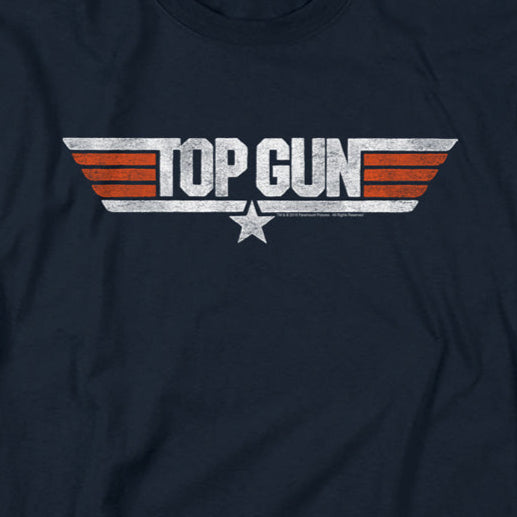 Top Gun Distressed Logo T-Shirt
