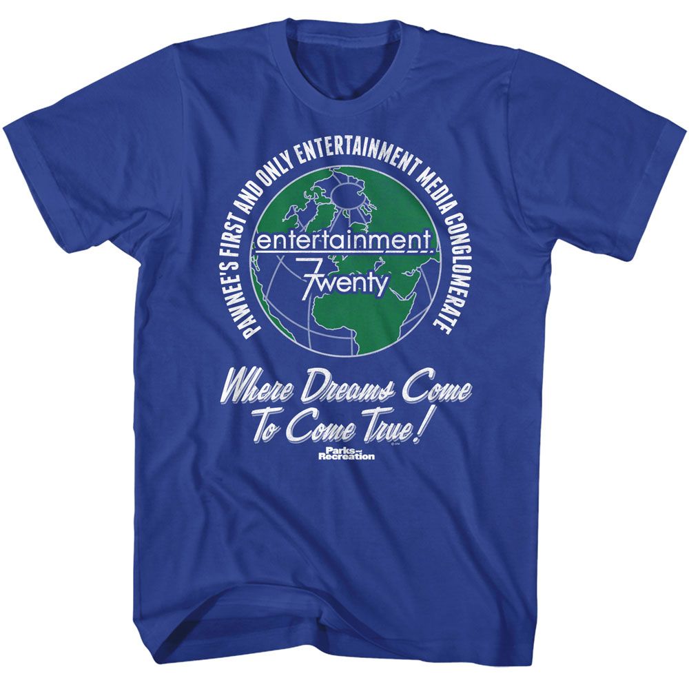 Parks And Recreation Dreams Come 2 Come True T-Shirt | Blue Culture Tees