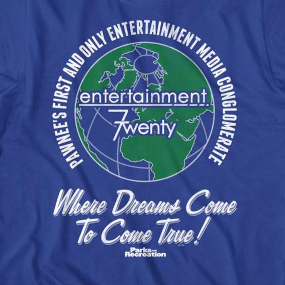 Parks And Recreation Dreams Come 2 Come True T-Shirt | Blue Culture Tees
