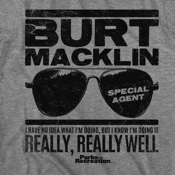 Parks And Recreation Burt Macklin T-Shirt | Blue Culture Tees