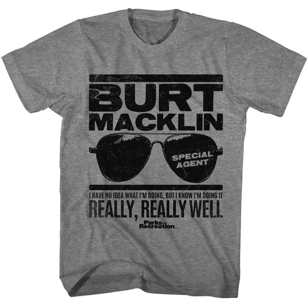 Parks And Recreation Burt Macklin T-Shirt | Blue Culture Tees