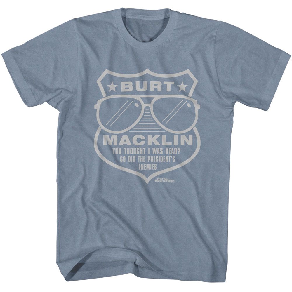 Parks And Recreation Special Agent Badge T-Shirt | Blue Culture Tees