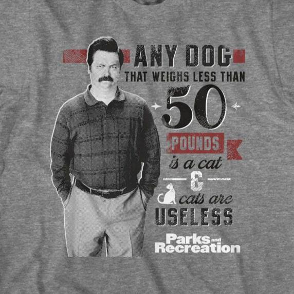 Parks And Recreation Dog Less Than 50 Pounds T-Shirt | Blue Culture Tees