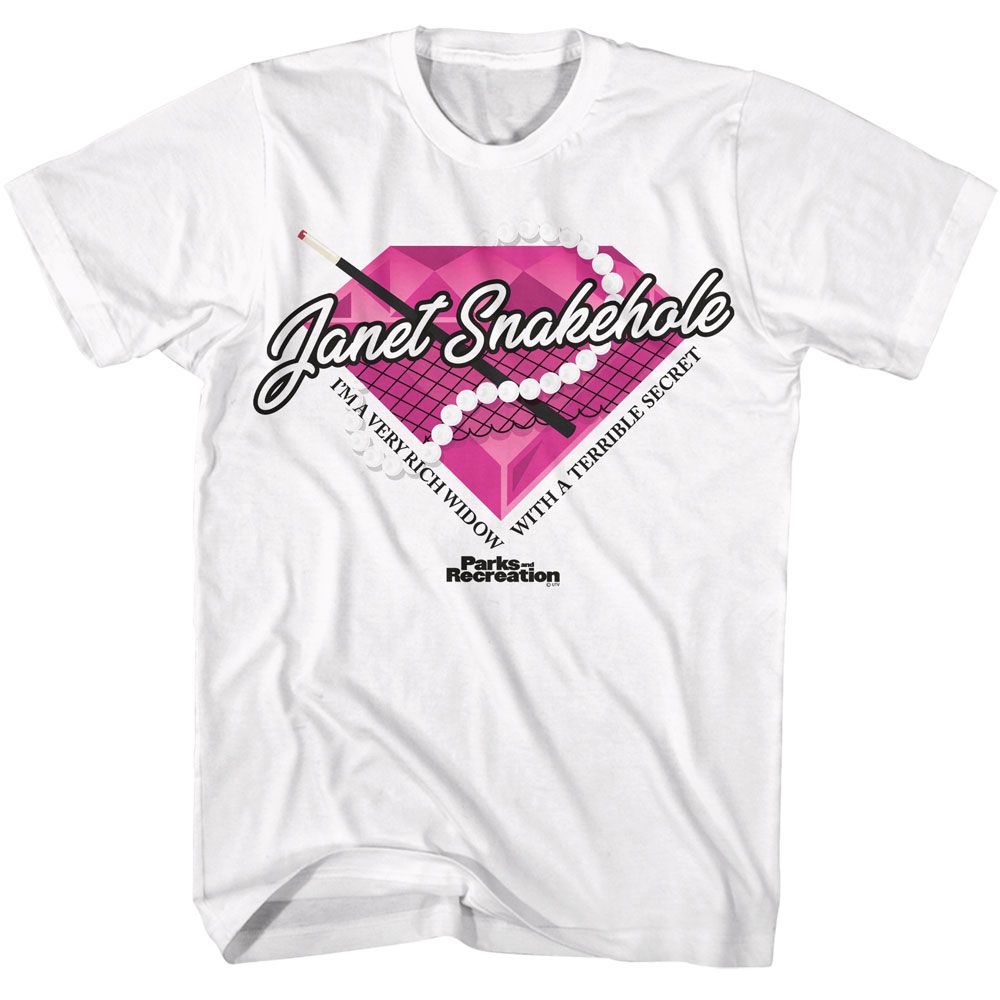 Parks And Recreation Janet Snakehole Diamond T-Shirt | Blue Culture Tees