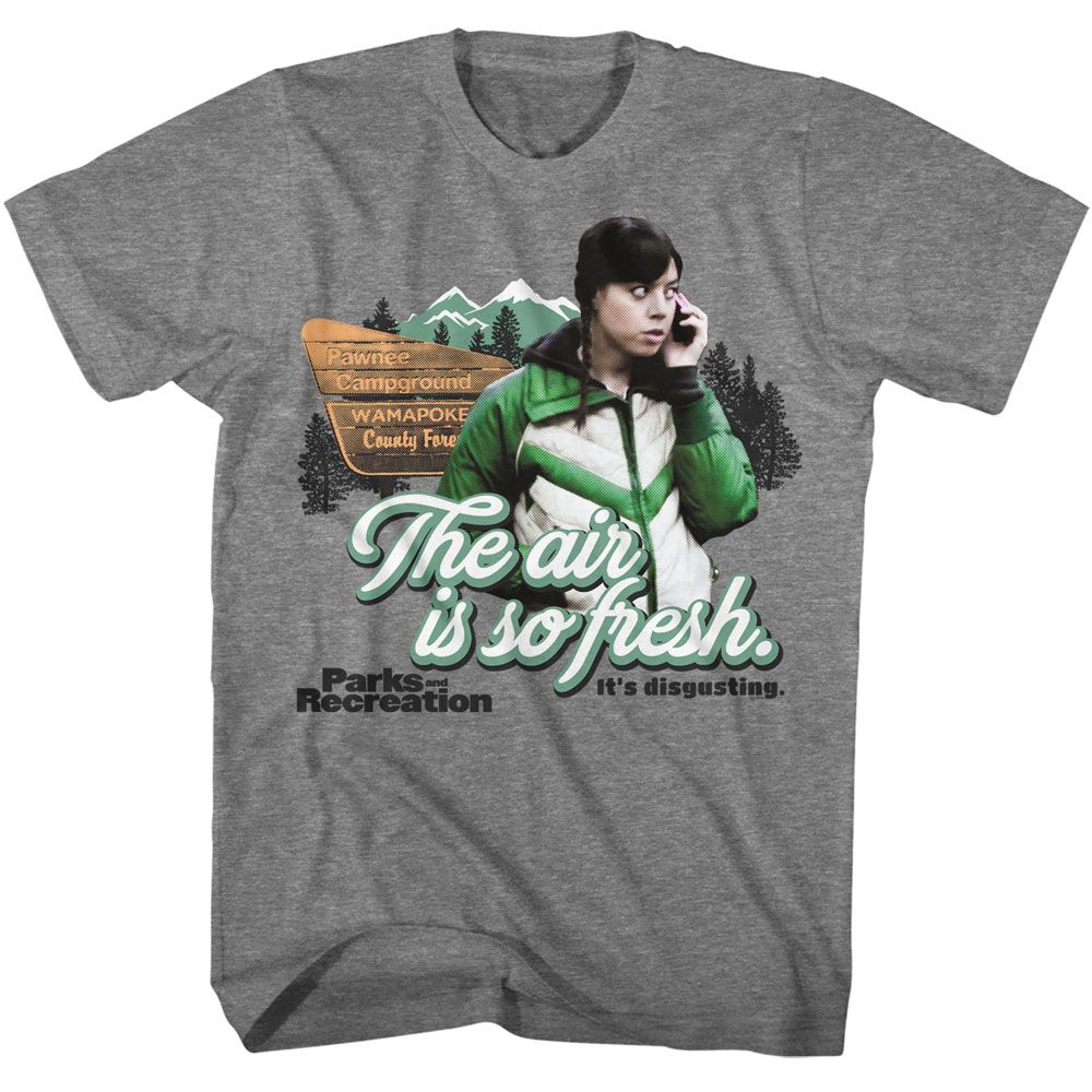 Parks And Recreation The Air Is So Fresh T-Shirt | Blue Culture Tees