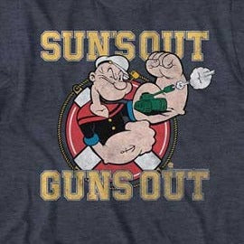 Popeye Suns Out Guns Out T-Shirt