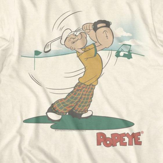 Popeye Golf Simple T-Shirt | Blue Culture Tees