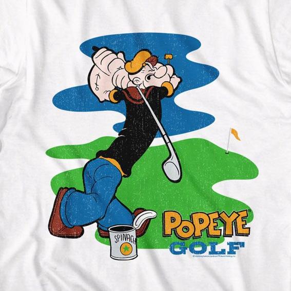 Popeye Pop Golf T-Shirt | Blue Culture Tees