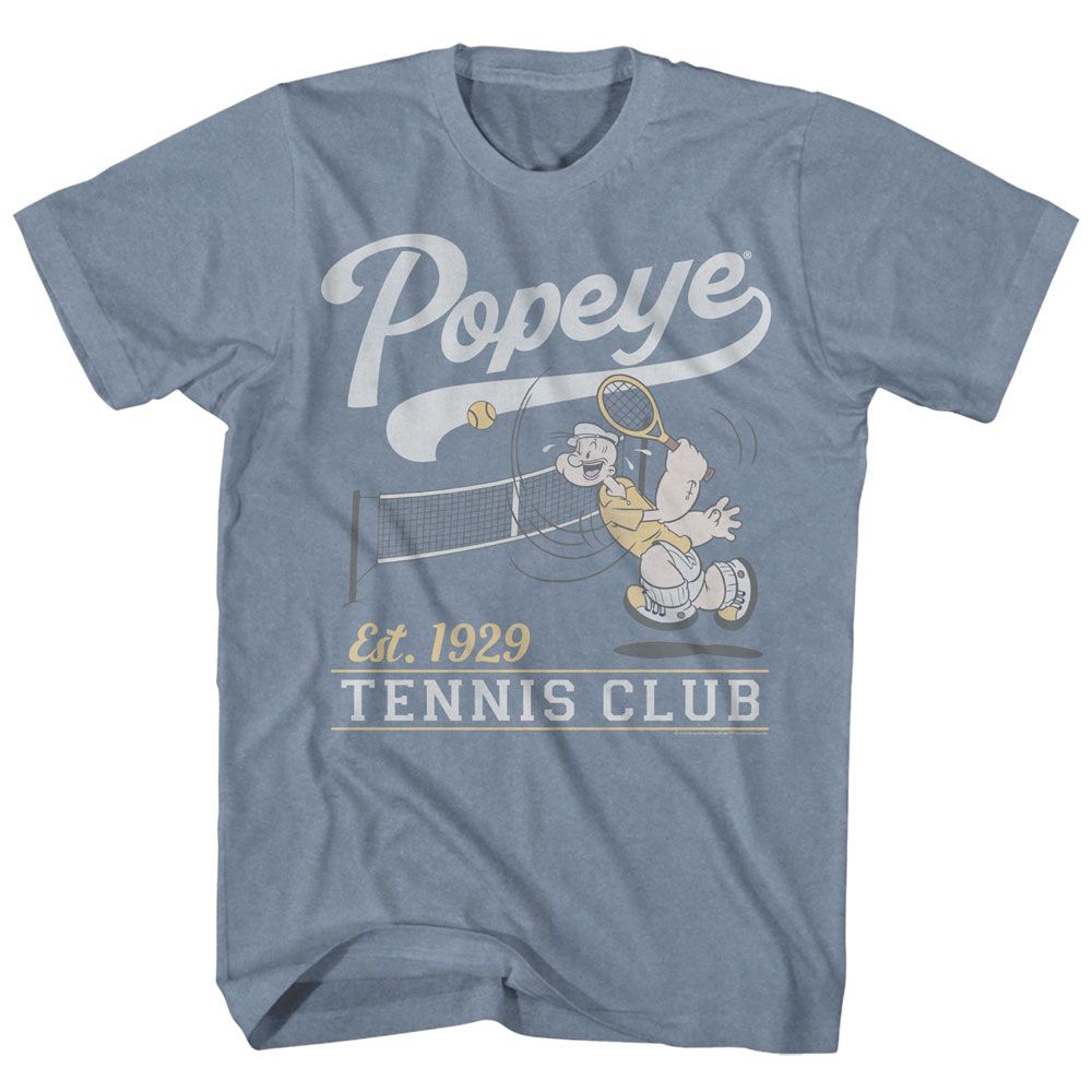 Popeye Tennis Club Est 1929 T-Shirt | Blue Culture Tees