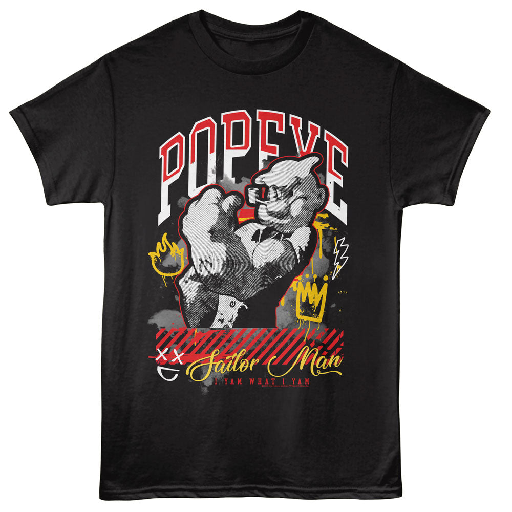 Popeye Sailor Man Graffiti T-Shirt