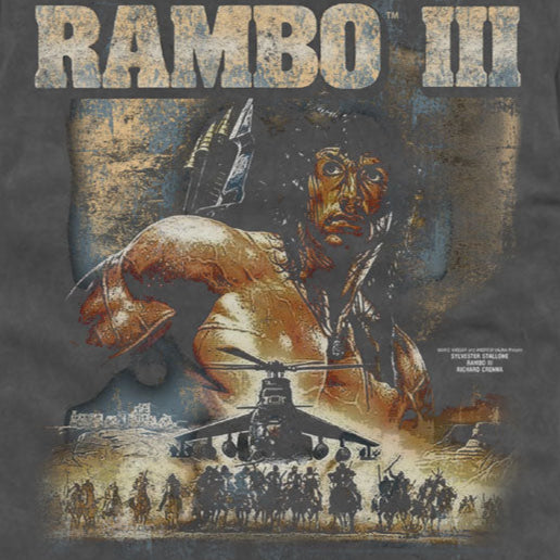 Rambo 3 Chopper Poster Comfort Colors T-Shirt
