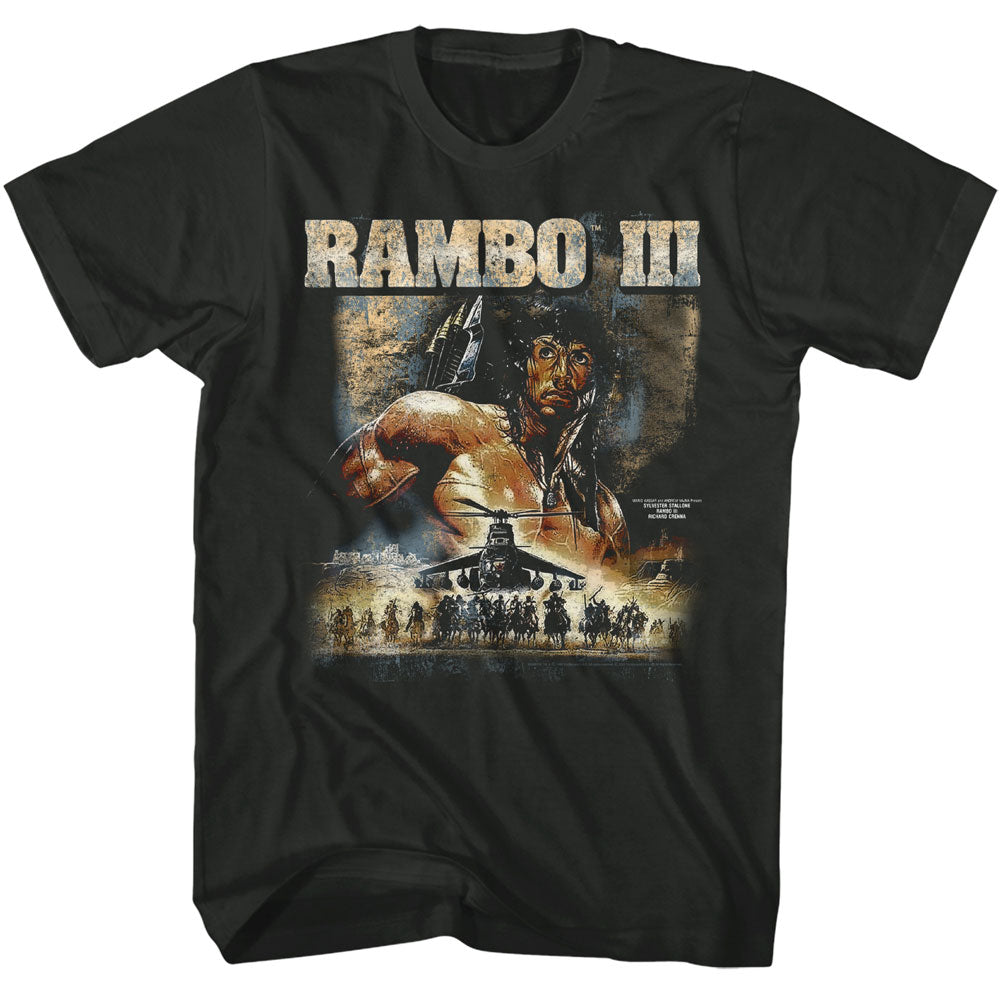 Rambo 3 Chopper Poster T-Shirt