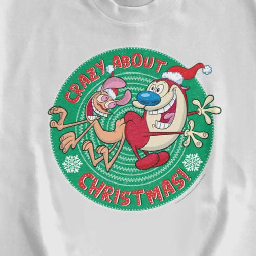 Ren and Stimpy Crazy About Christmas Sweatshirt | Blue Culture Tees