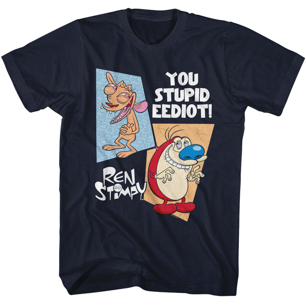 Ren And Stimpy Two Shapes T-Shirt
