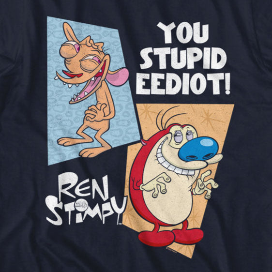 Ren And Stimpy Two Shapes T-Shirt