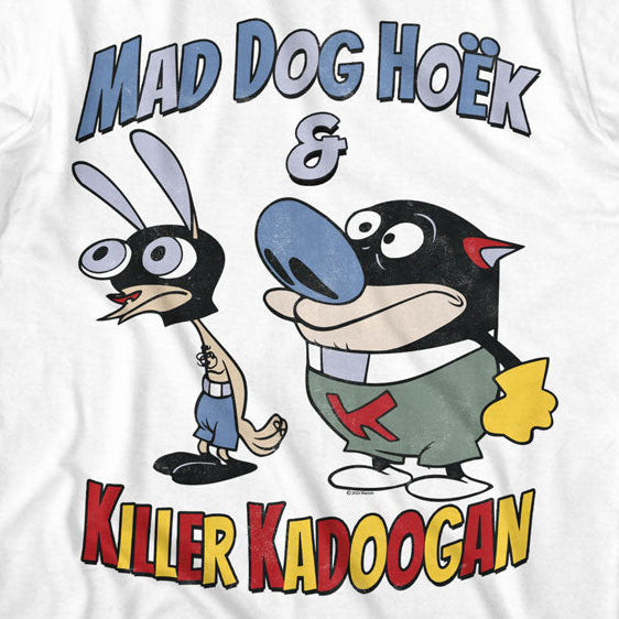 Ren And Stimpy Mad Dog Hoek T-Shirt