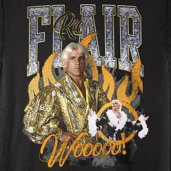 Ric Flair Wooooo Flames T-Shirt