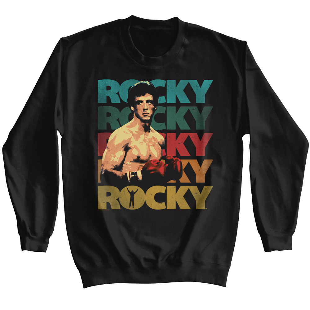 Rocky 70s Colors Sweatshirt | Blue Culture Tees